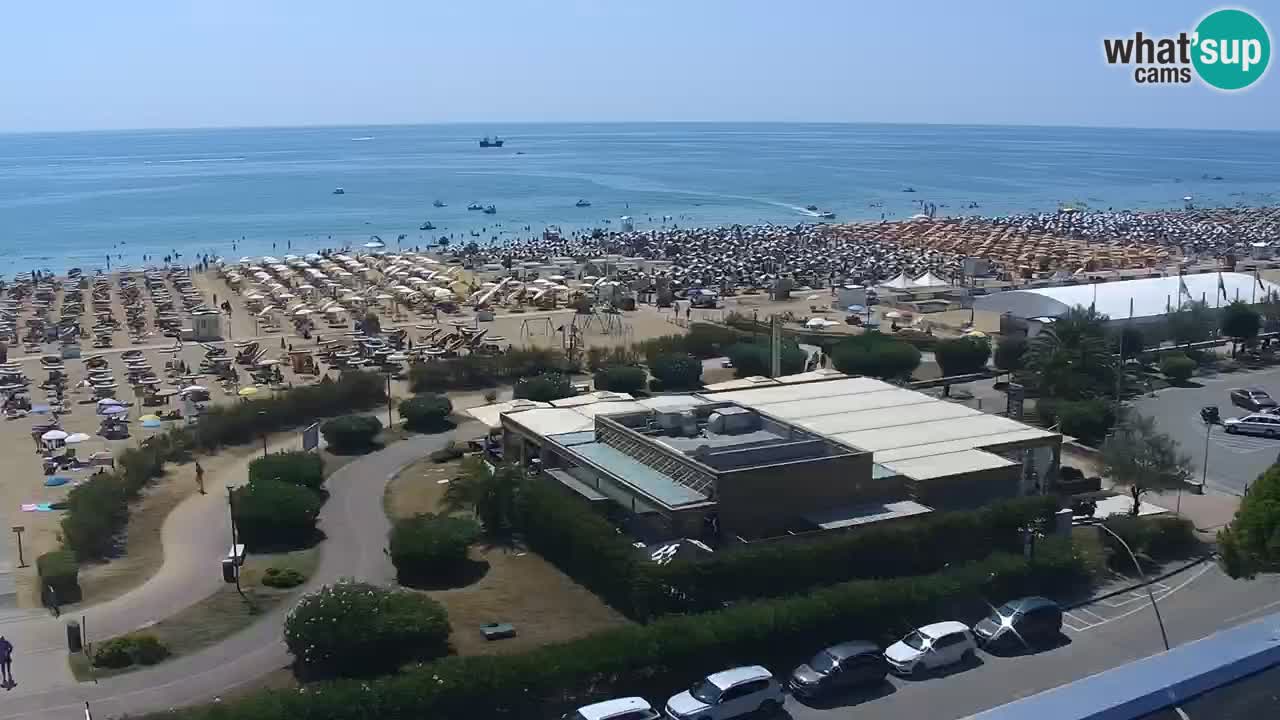 La spiaggia di Bibione webcam live e piazzale Zenit