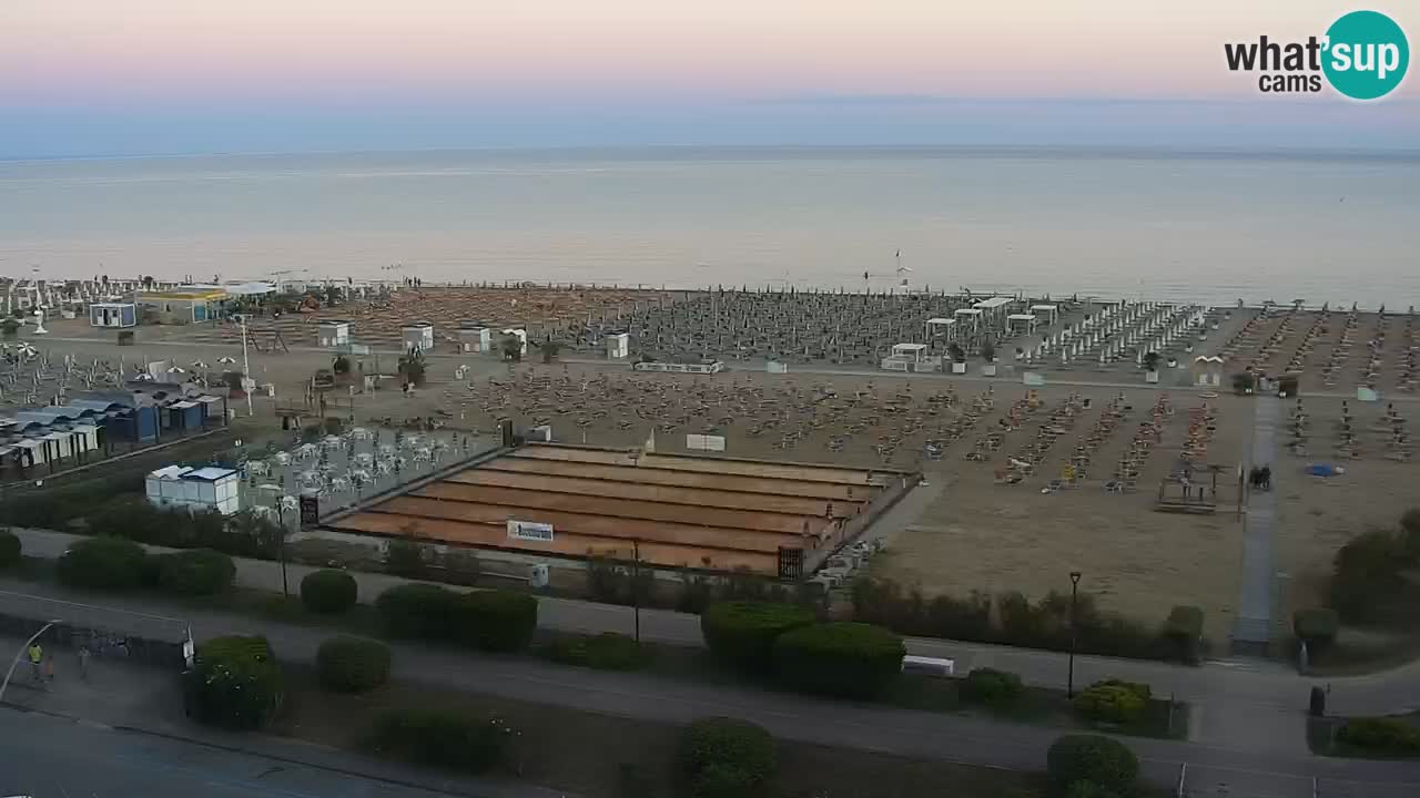 The beach of Bibione webcam – Italy