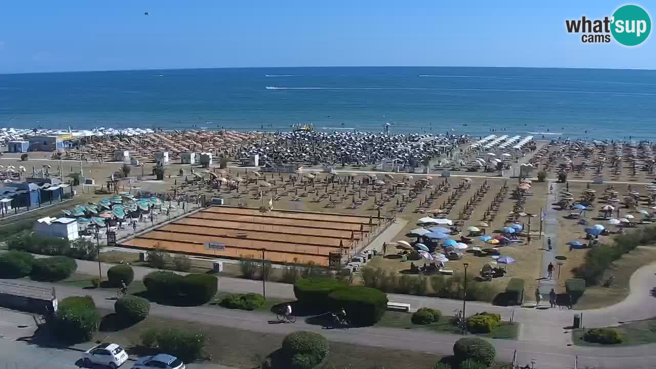 The beach of Bibione webcam – Italy