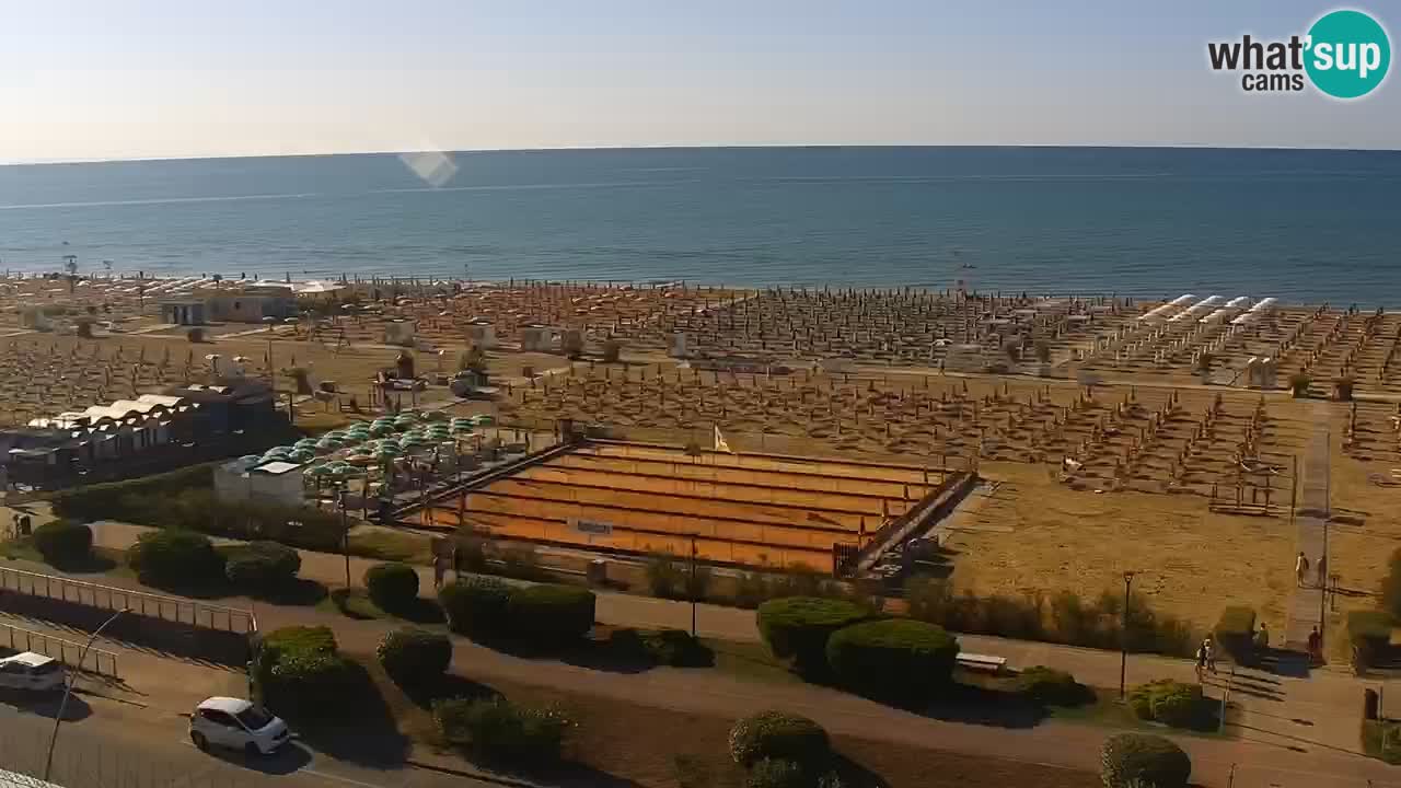 The beach of Bibione webcam – Italy