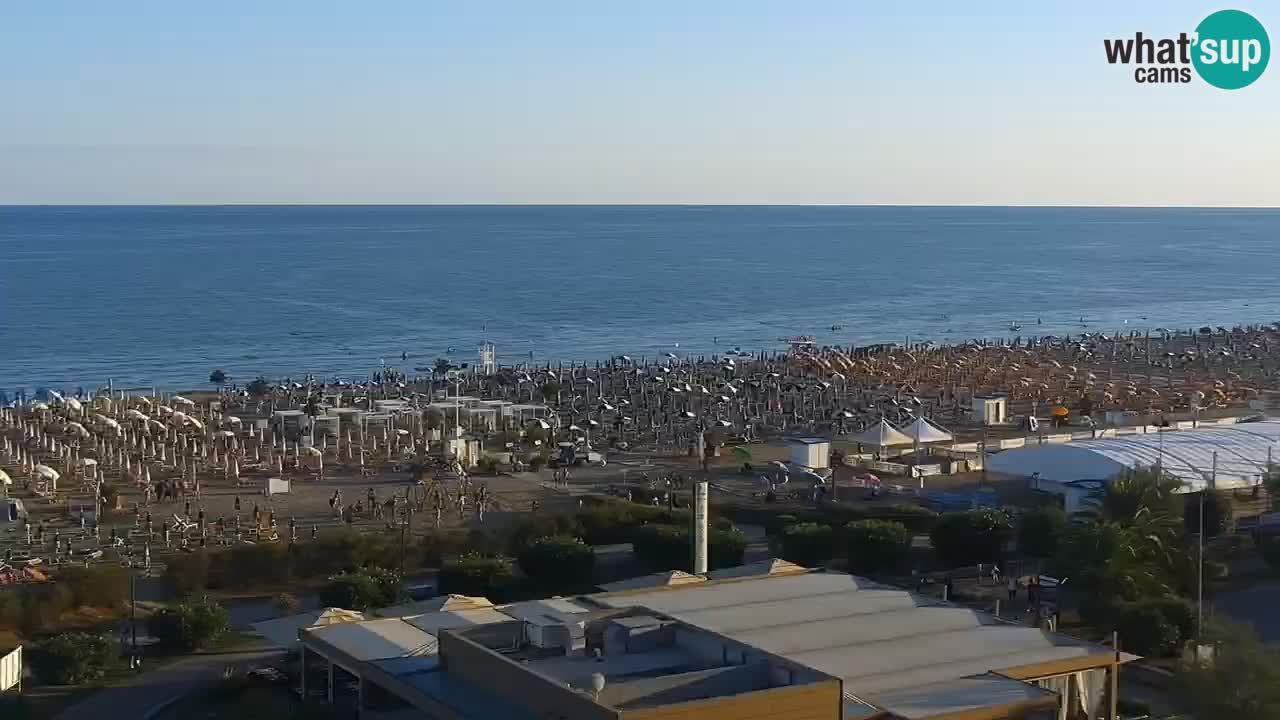 The beach of Bibione webcam – Italy