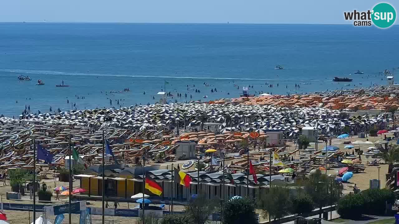 The beach of Bibione webcam – Italy