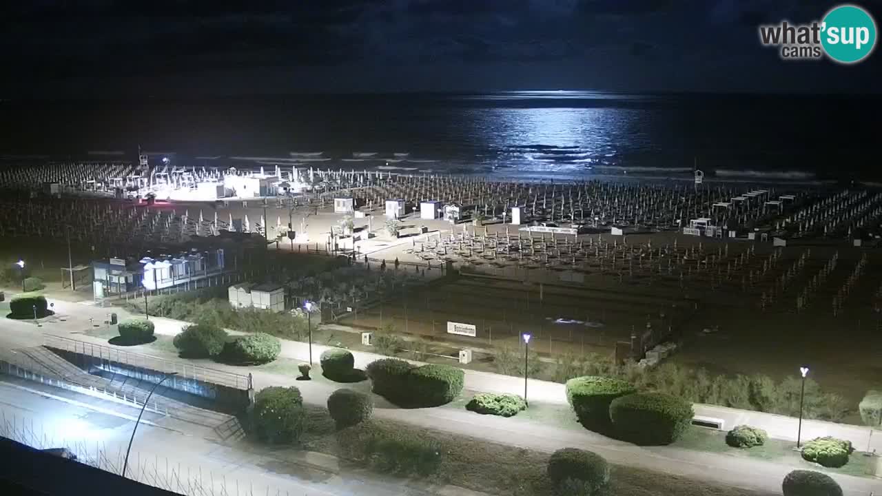 The beach of Bibione webcam – Italy