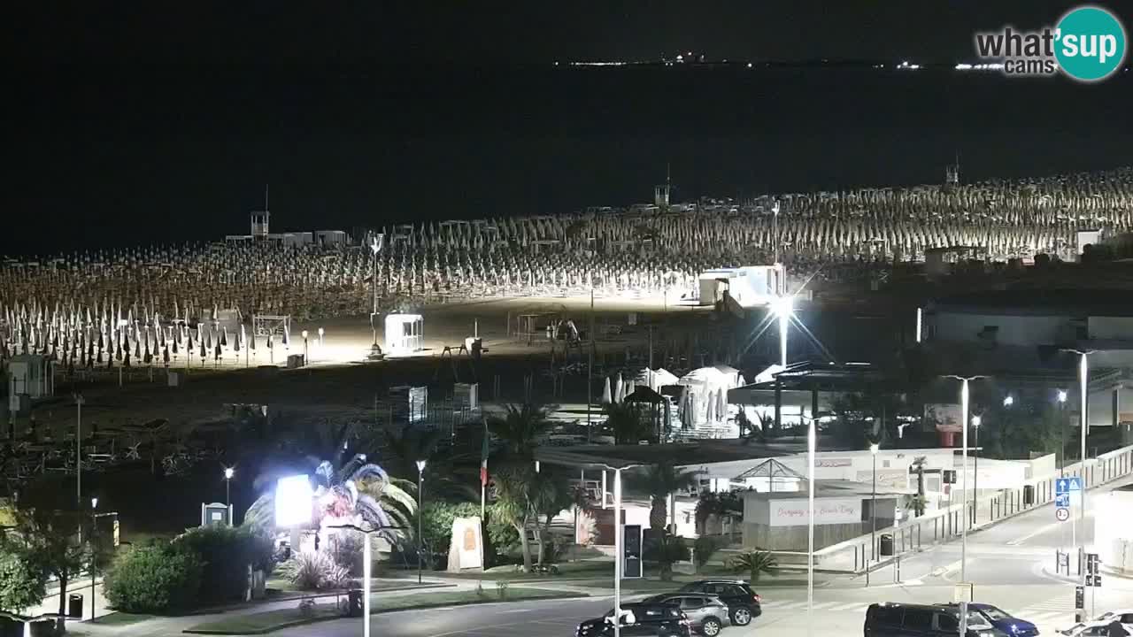 The beach of Bibione webcam – Italy