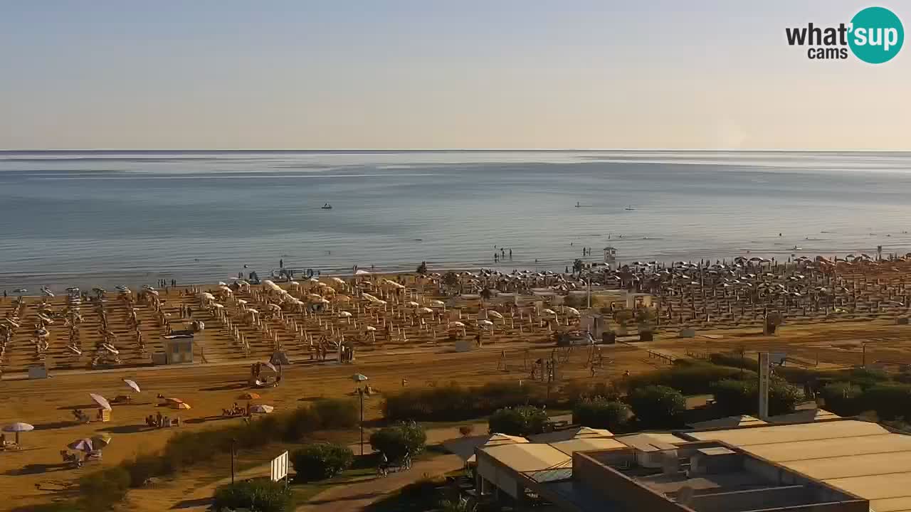 The beach of Bibione webcam – Italy