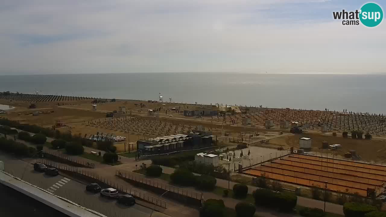 The beach of Bibione webcam – Italy