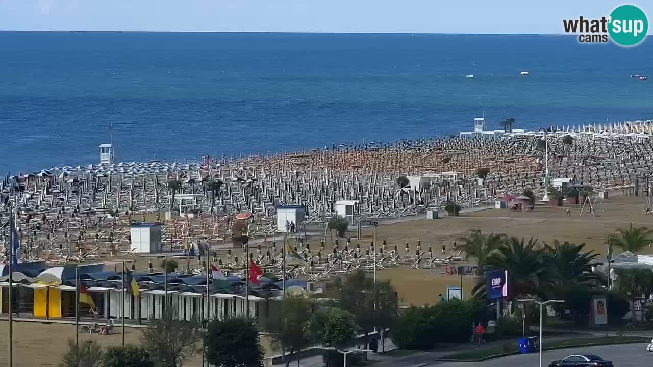 The beach of Bibione webcam – Italy