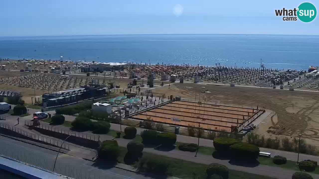 The beach of Bibione webcam – Italy