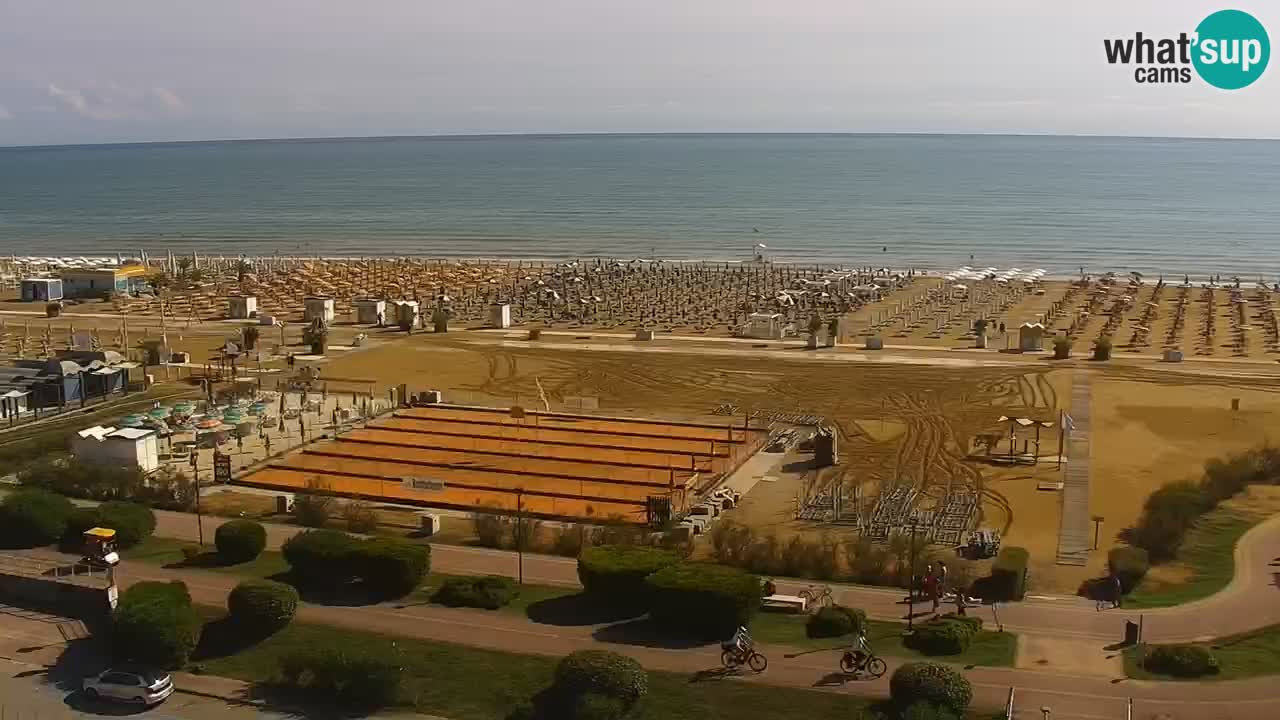 The beach of Bibione webcam – Italy
