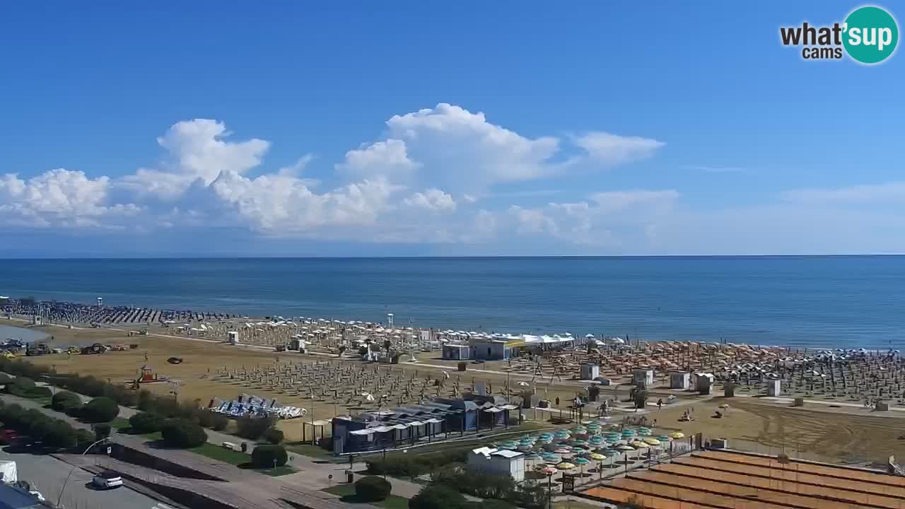 The beach of Bibione webcam – Italy