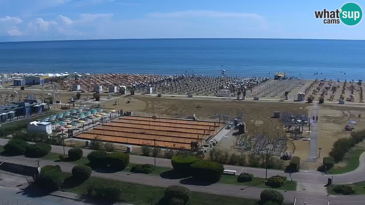 The beach of Bibione webcam – Italy