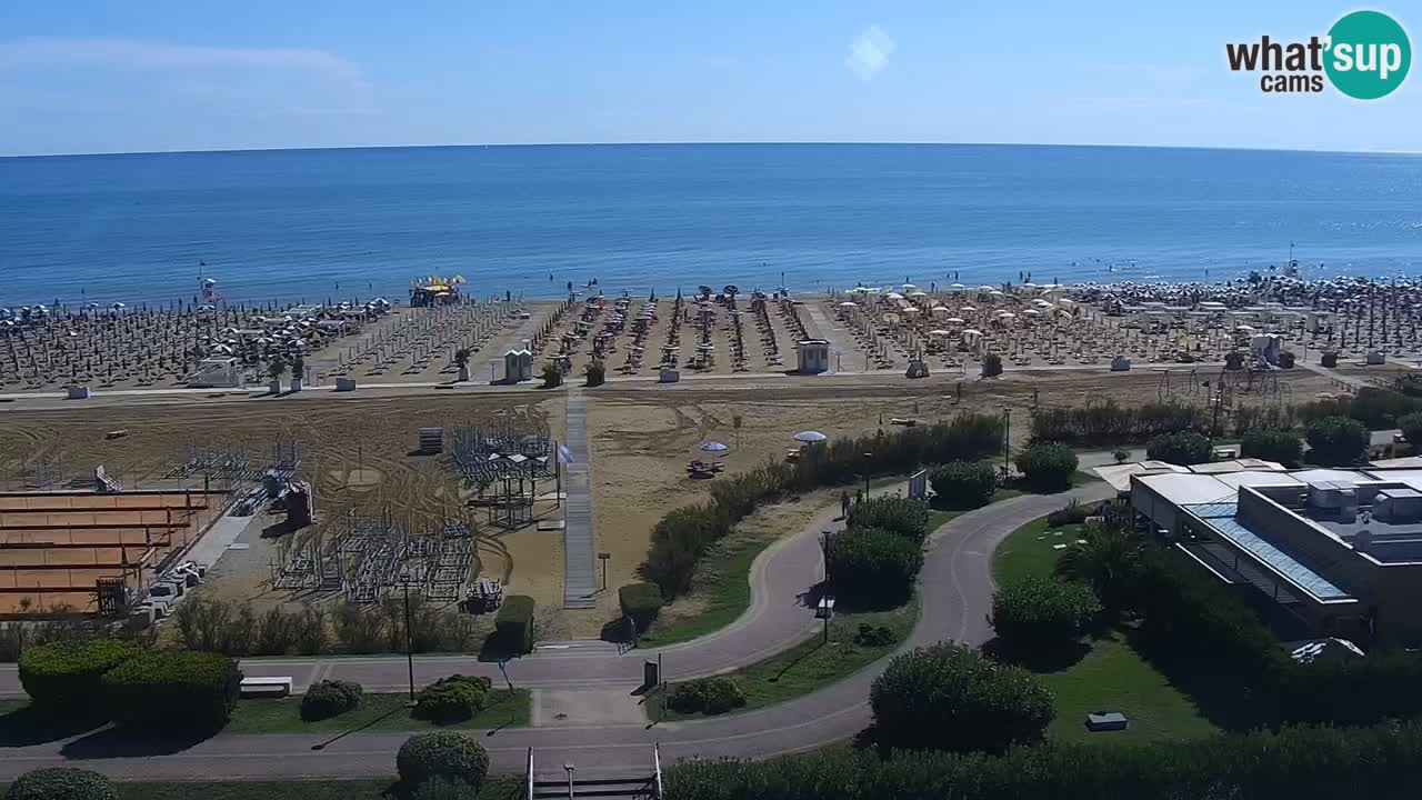 The beach of Bibione webcam – Italy