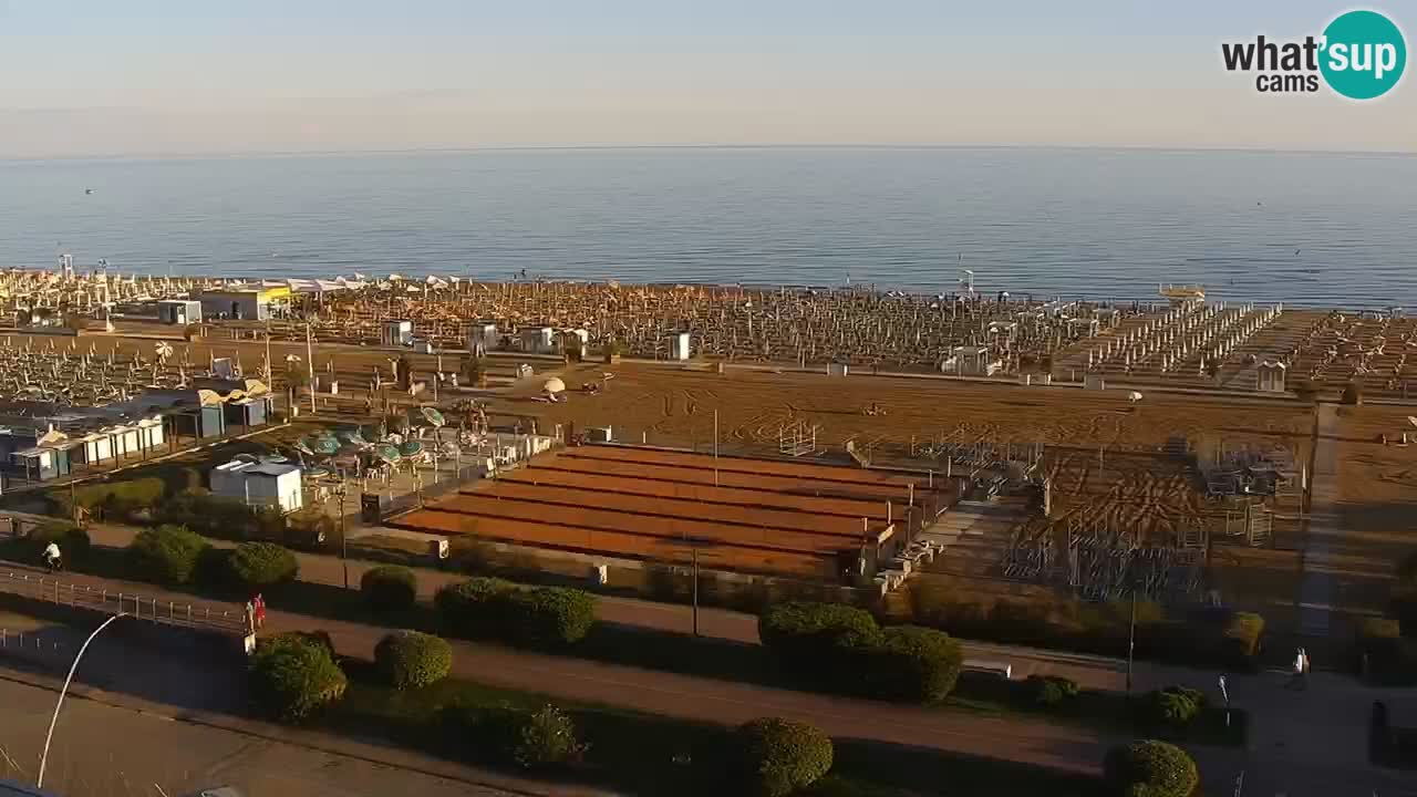 The beach of Bibione webcam – Italy