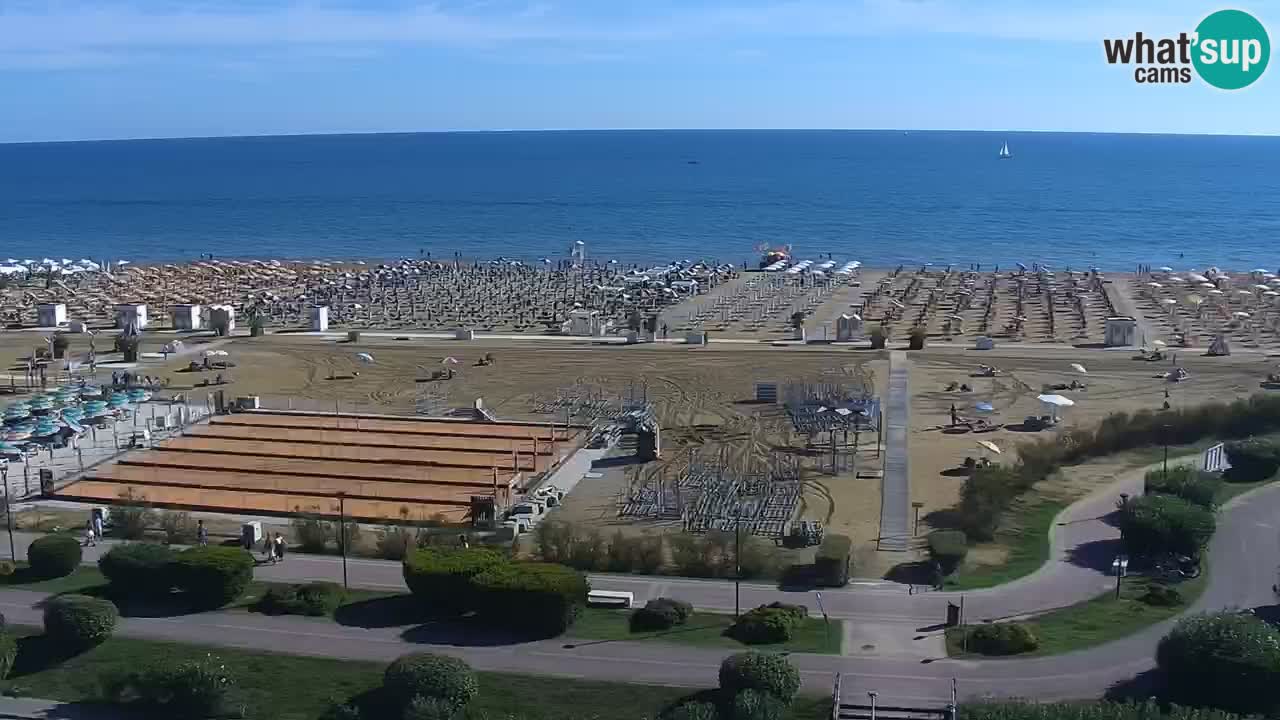 The beach of Bibione webcam – Italy