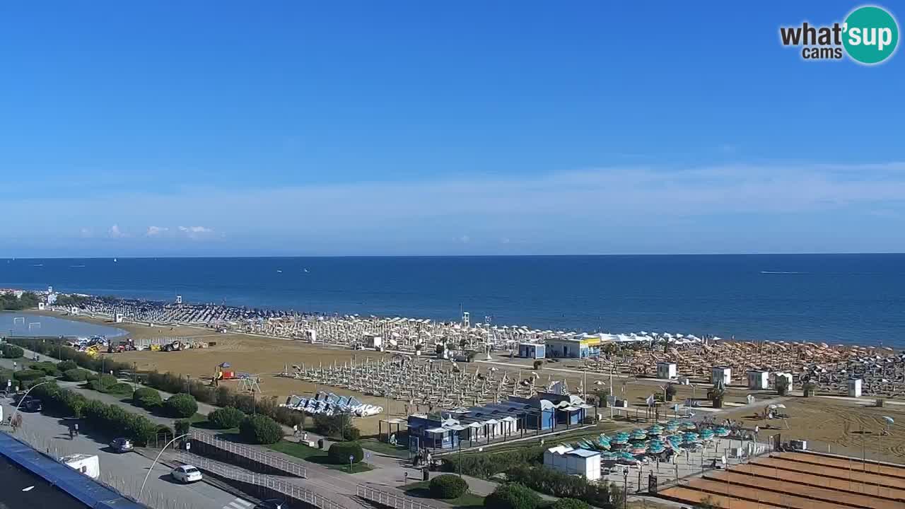 The beach of Bibione webcam – Italy