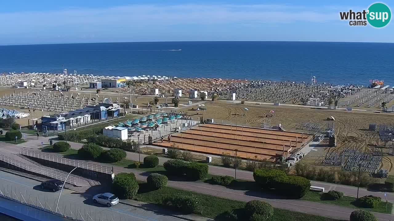The beach of Bibione webcam – Italy