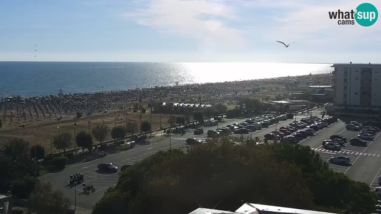 The beach of Bibione webcam – Italy