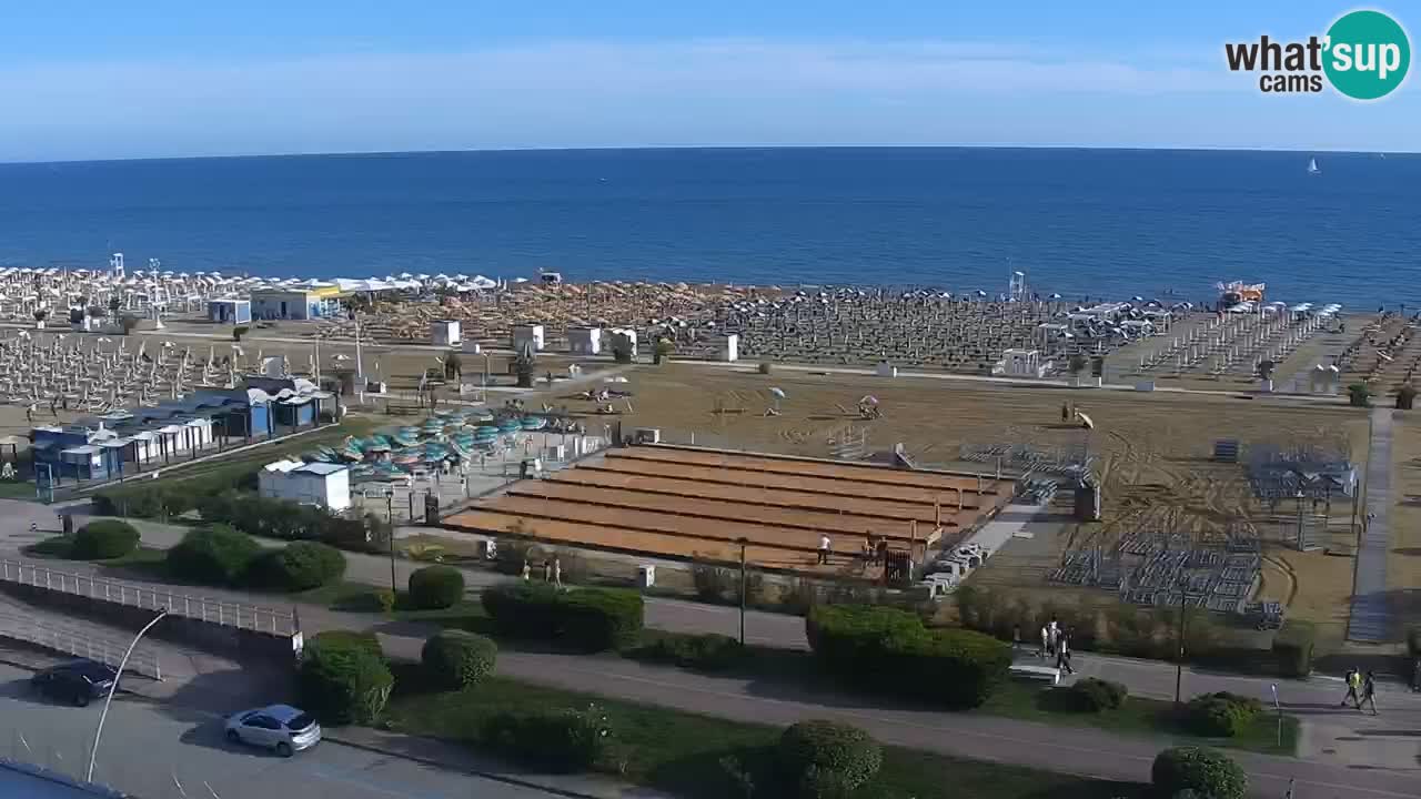 The beach of Bibione webcam – Italy