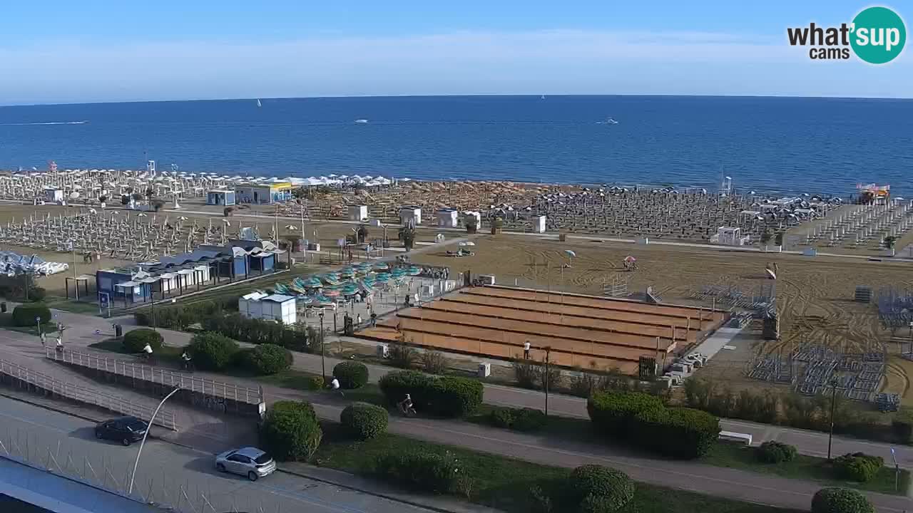 The beach of Bibione webcam – Italy