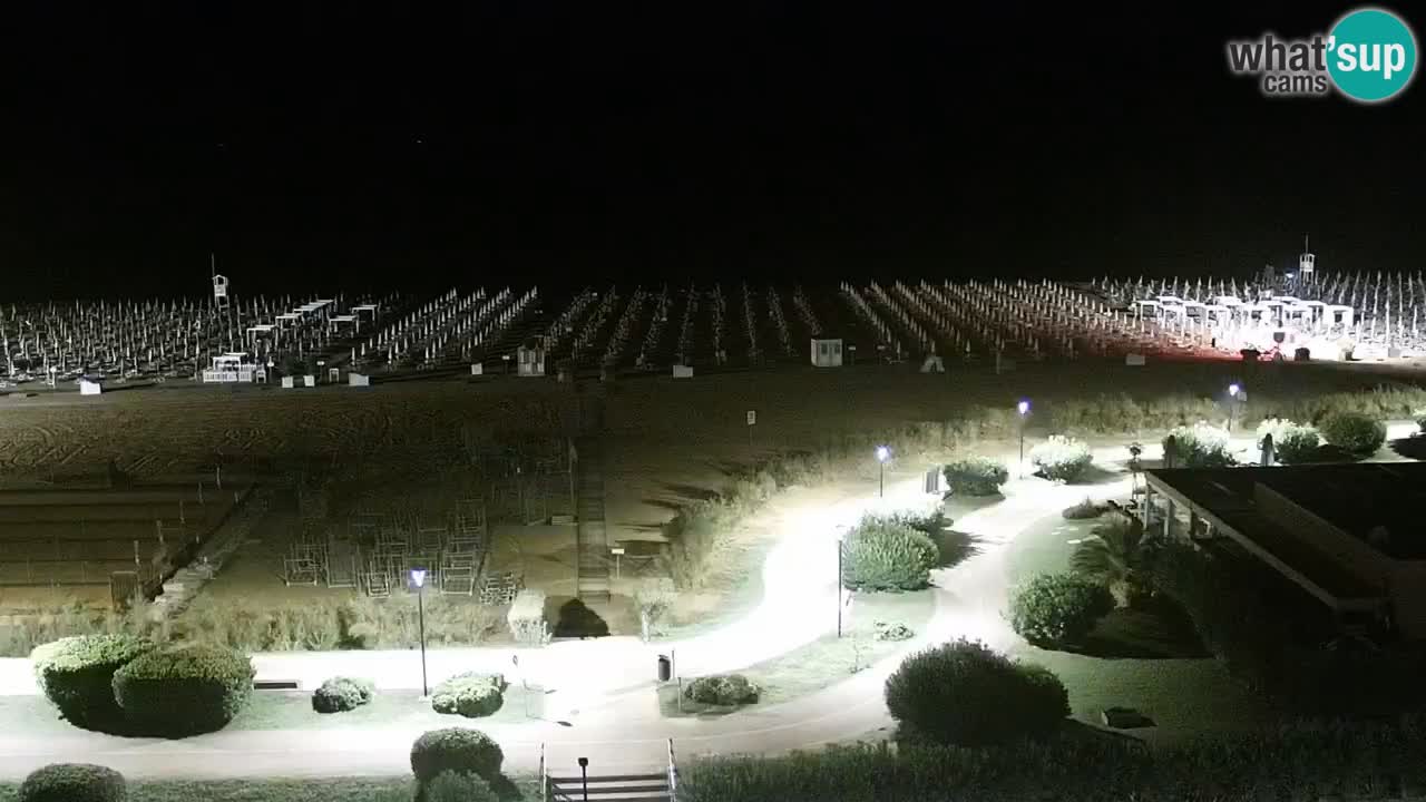 La spiaggia di Bibione webcam live e piazzale Zenit