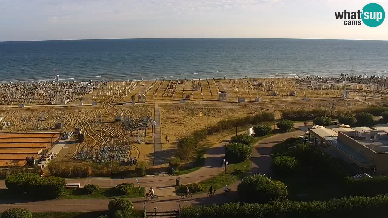 The beach of Bibione webcam – Italy