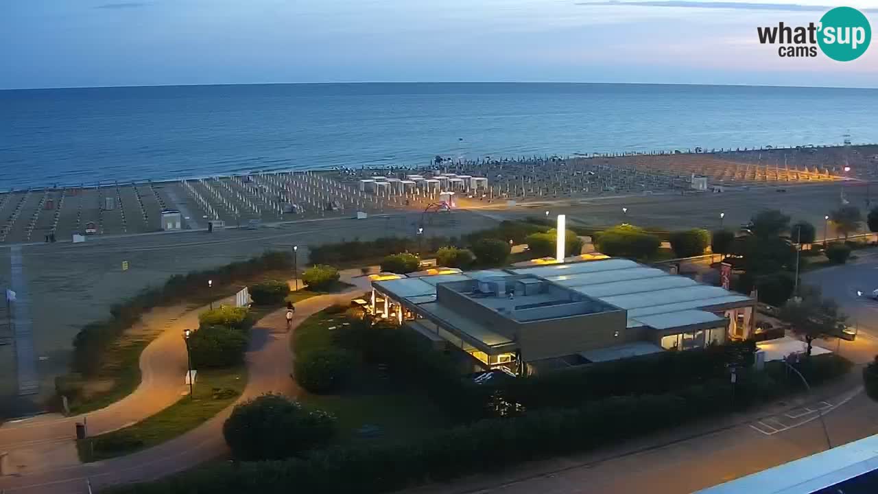 The beach of Bibione webcam – Italy