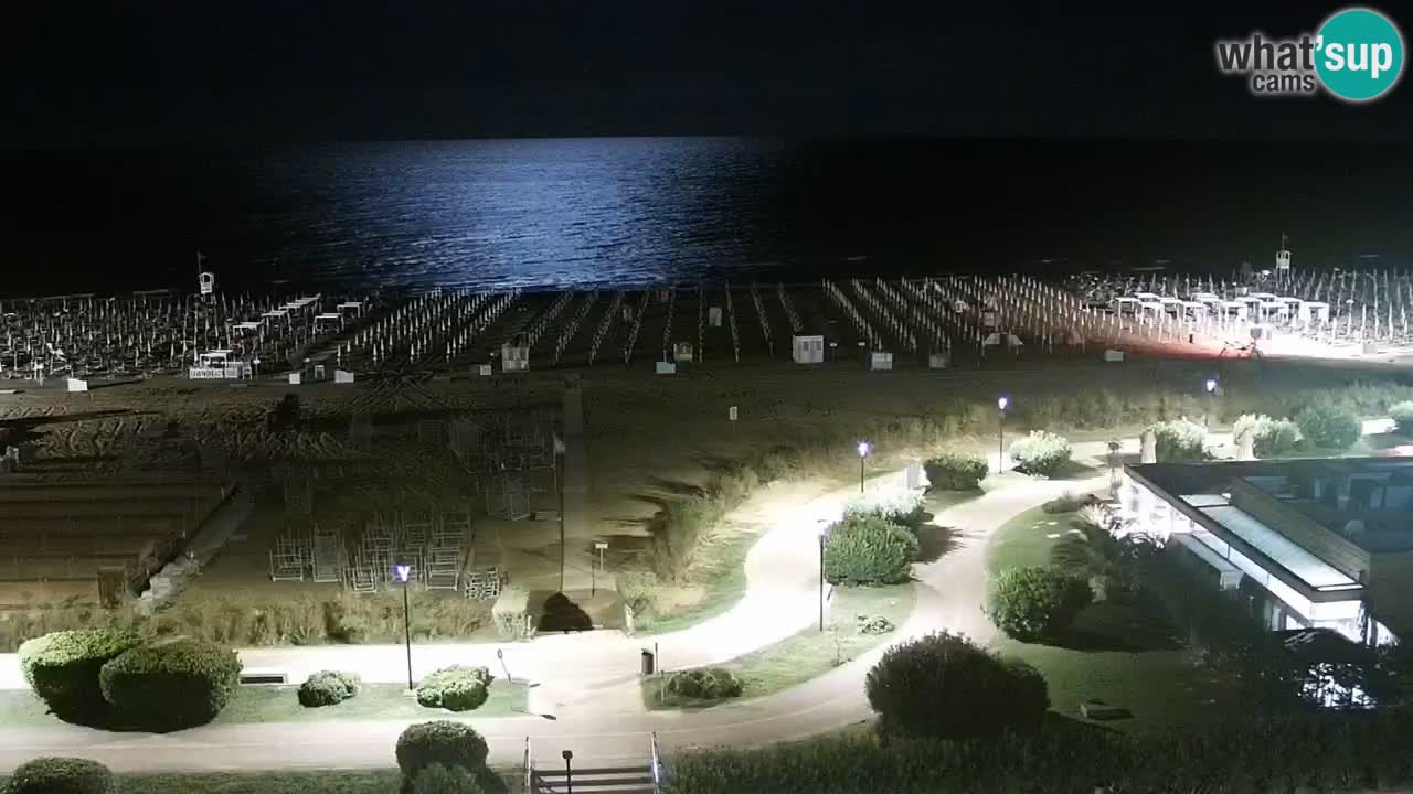 La spiaggia di Bibione webcam live e piazzale Zenit