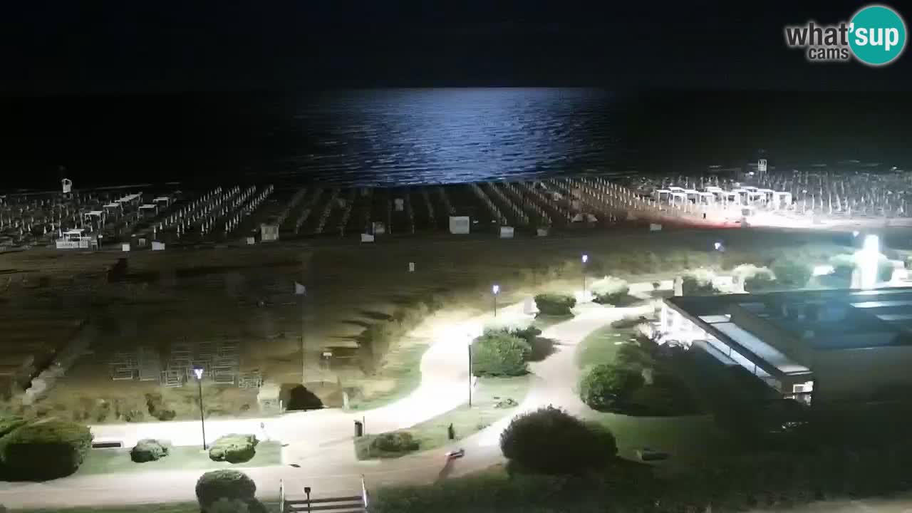 The beach of Bibione webcam – Italy