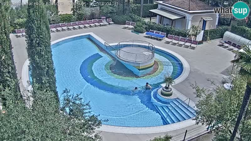 Piscina Villaggio Mare Blu webcam LIVE Bibione Pineda – Italia