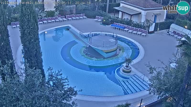 Villaggio Mare Blu pool LIVE webcam Bibione Pineda – Italy