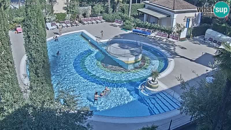 Villaggio Mare Blu pool LIVE webcam Bibione Pineda – Italy