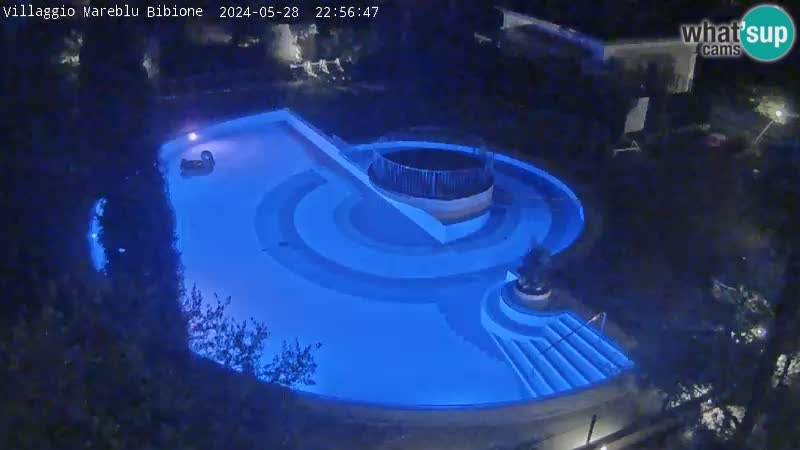 Villaggio Mare Blu bazen Spletna kamera V živo Bibione Pineda – Italija