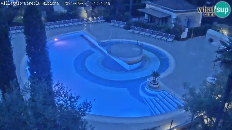 Piscina Villaggio Mare Blu webcam LIVE Bibione Pineda – Italia