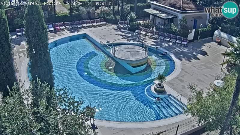 Piscina Villaggio Mare Blu EN VIVO webcam Bibione Pineda – Italia
