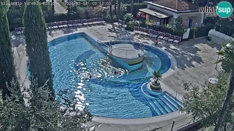 Piscina Villaggio Mare Blu EN VIVO webcam Bibione Pineda – Italia