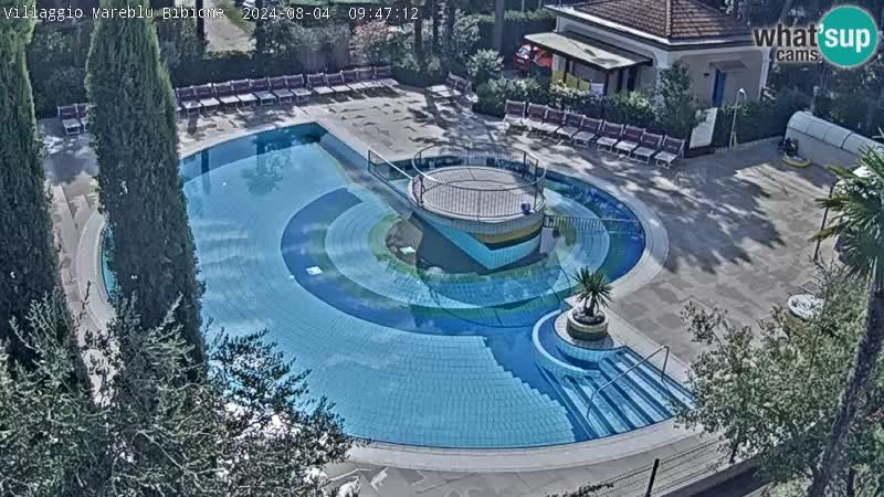 Piscina Villaggio Mare Blu EN VIVO webcam Bibione Pineda – Italia