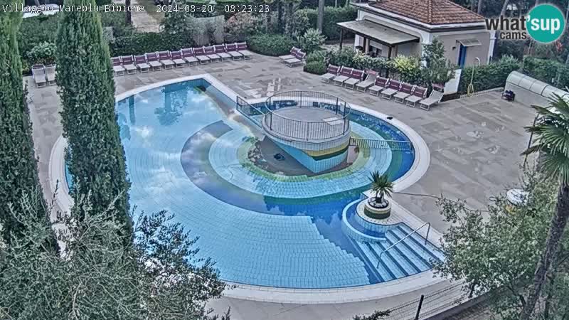 Piscina Villaggio Mare Blu EN VIVO webcam Bibione Pineda – Italia