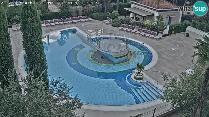 Villaggio Mare Blu piscine LIVE webcam Bibione Pineda – Italie