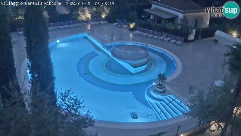 Piscina Villaggio Mare Blu EN VIVO webcam Bibione Pineda – Italia