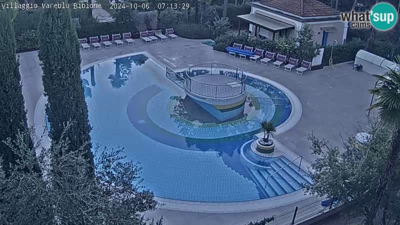 Villaggio Mare Blu pool LIVE webcam Bibione Pineda – Italy