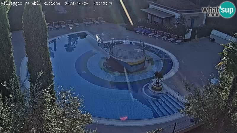 Piscina Villaggio Mare Blu EN VIVO webcam Bibione Pineda – Italia