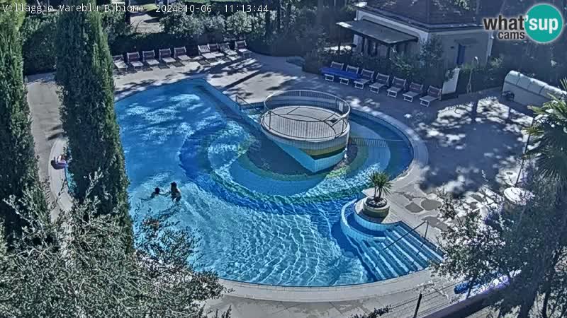 Piscina Villaggio Mare Blu EN VIVO webcam Bibione Pineda – Italia