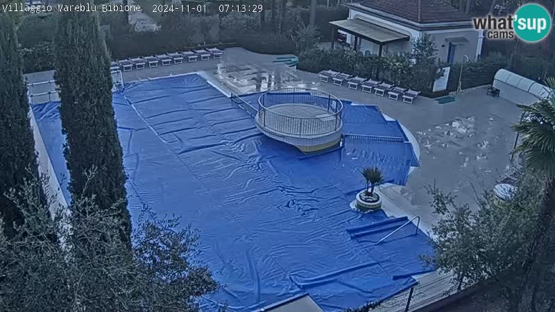 Villaggio Mare Blu pool LIVE webcam Bibione Pineda – Italy