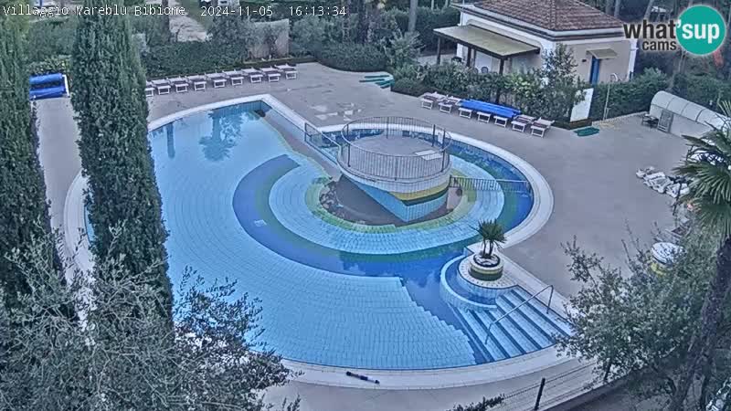 Piscina Villaggio Mare Blu EN VIVO webcam Bibione Pineda – Italia