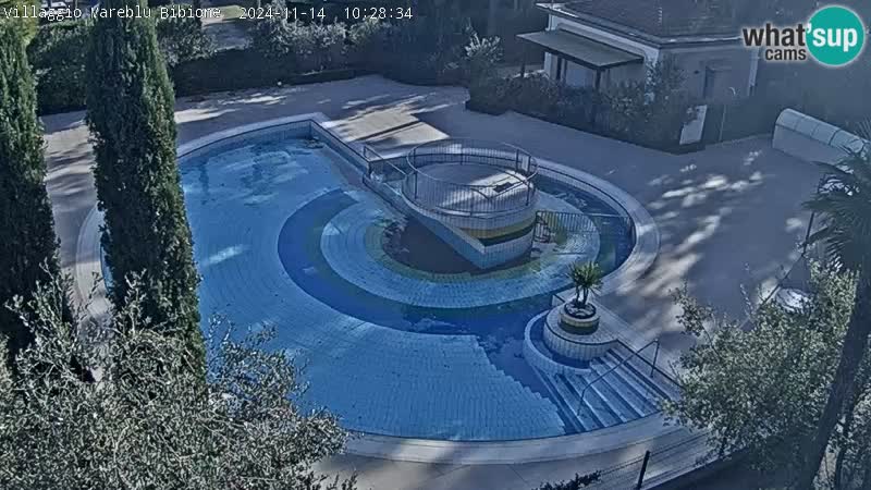 Piscina Villaggio Mare Blu webcam LIVE Bibione Pineda – Italia