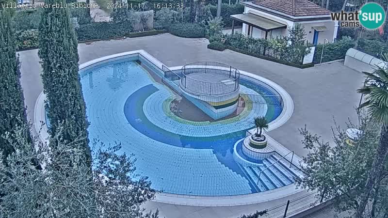 Villaggio Mare Blu pool LIVE webcam Bibione Pineda – Italy