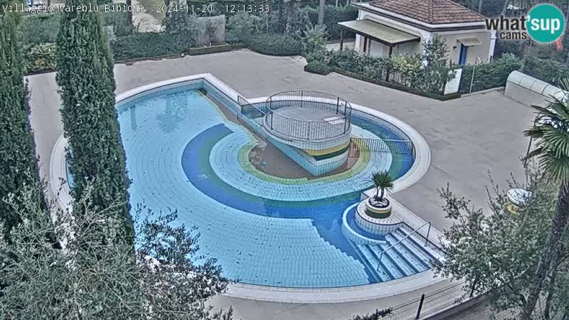 Piscina Villaggio Mare Blu webcam LIVE Bibione Pineda – Italia