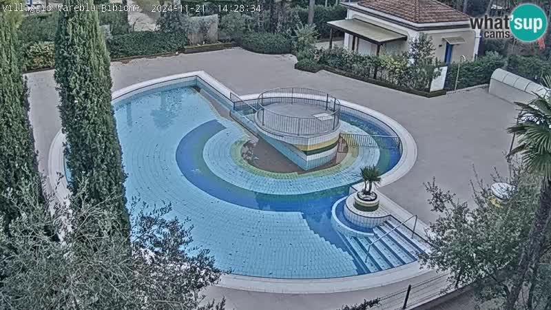 Piscina Villaggio Mare Blu webcam LIVE Bibione Pineda – Italia