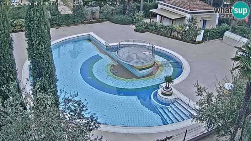 Piscina Villaggio Mare Blu webcam LIVE Bibione Pineda – Italia