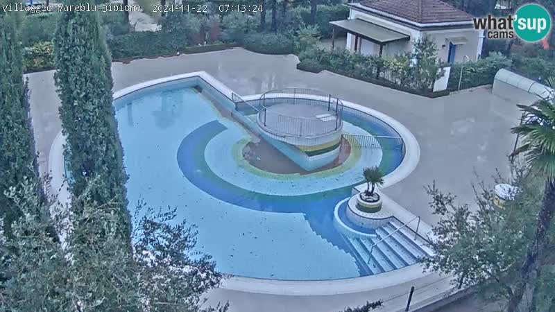 Piscina Villaggio Mare Blu EN VIVO webcam Bibione Pineda – Italia